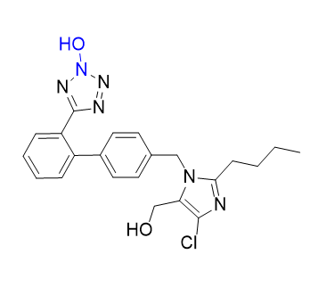 氯沙坦钾杂质17,5-(4'-((2-butyl-4-chloro-5-(hydroxymethyl)-1H-imidazol-1-yl)methyl)-[1,1'-biphenyl]-2-yl)-2H-tetrazol-2-ol