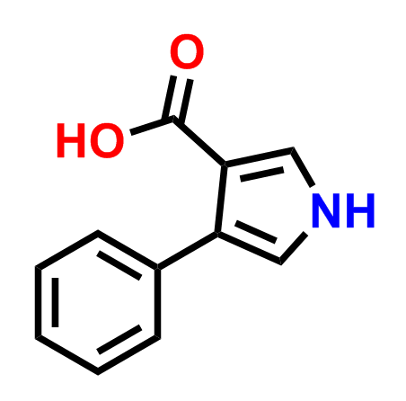 4-苯基-1H-吡咯-3-羧酸,4-Phenyl-1H-pyrrole-3-carboxylic acid