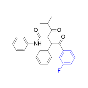 阿托伐他汀钙杂质80,2-(2-(3-fluorophenyl)-2-oxo-1-phenylethyl)-4-methyl-3-oxo-N-phenylpentanamide