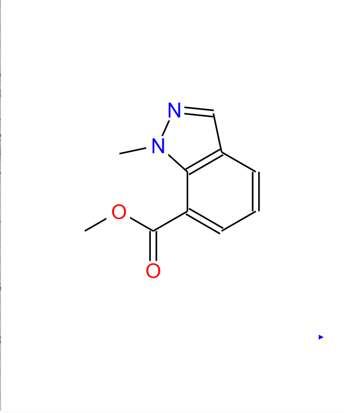 1-甲基-7-羧基-1H-吲唑甲酯,Methyl 1-methylindazole-7-carboxylate