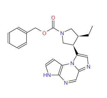 3S，4R)- 3-乙基-4-(3H-咪唑并[1,2-a]吡咯并[2,3-e]苄基吡嗪-8-基)吡咯烷-1-羧酸酯,benzyl (3S,4R)-3-ethyl-4-(3-tosyl-3H-imidazo[1,2-a]pyrrolo[2,3-e]pyrazin-8-yl)pyrrolidine-1-carboxylate