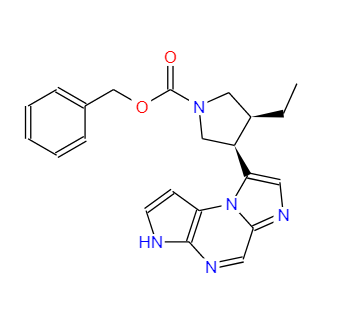 3S，4R)- 3-乙基-4-(3H-咪唑并[1,2-a]吡咯并[2,3-e]芐基吡嗪-8-基)吡咯烷-1-羧酸酯,benzyl (3S,4R)-3-ethyl-4-(3-tosyl-3H-imidazo[1,2-a]pyrrolo[2,3-e]pyrazin-8-yl)pyrrolidine-1-carboxylate