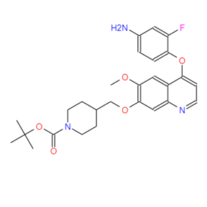 6-甲氧基-7-(N-BOC-4-哌啶甲氧基)-4-(2-氟-4-氨基-苯氧基)-喹啉