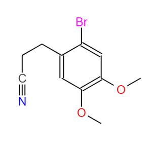 2-溴-4,5-二甲氧基-苯丙腈,2-bromo-4,5-dimethoxy-phenylpropionitrile