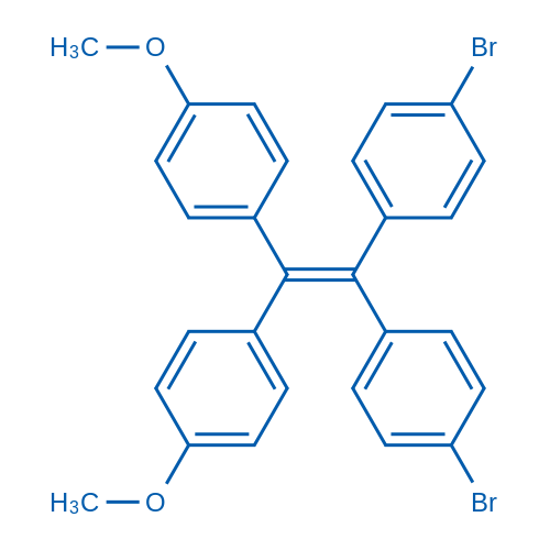 4,4'-(2,2-雙(4-溴苯基)乙烯-1,1-二基)雙(甲氧基苯),4,4'-(2,2-Bis(4-bromophenyl)ethene-1,1-diyl)bis(methoxybenzene)