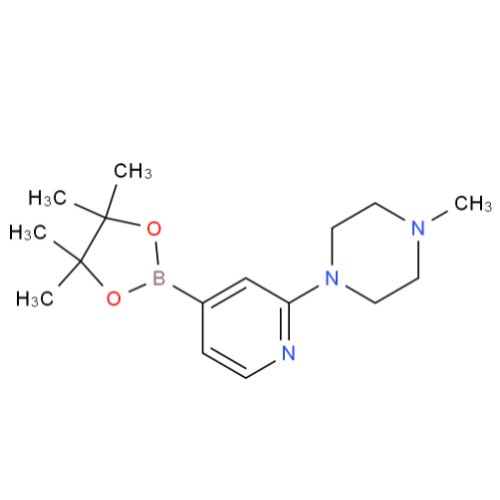 1-甲基-4-[5-(4,4,5,5-四甲基-1,3,2-二氧硼烷-2-YL)吡啶-2-YL]哌嗪,1-METHYL-5-[4-(4,4,5,5-TETRAMETHYL-1,3,2-DIOXABOROLAN-2-YL)PYRIDIN-2-YL]PIPERAZINE