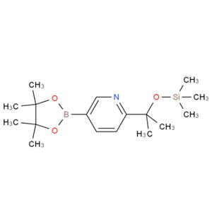 5-(4,4,5,5-四甲基-1,3,2-二噁硼烷-2-基)-2-(2-(三甲基甲硅烷基氧基)丙烷-2-基)吡啶