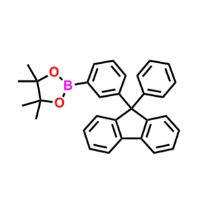 9-(3-硼酸频那醇酯苯基)-9-苯基芴,4,4,5,5-Tetramethyl-2-[3-(9-phenyl-9H-fluoren-9-yl)phenyl]-1,3,2-dioxaborolane