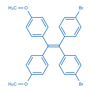 4,4'-(2,2-双(4-溴苯基)乙烯-1,1-二基)双(甲氧基苯)