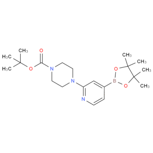 4-[4-(4,4,5,5-四甲基-[1,3,2]二氧硼烷)-吡啶]-哌嗪-1-羧酸叔丁酯,4-[4-(4,4,5,5-Tetramethyl-[1,3,2]dioxaborolan-2-yl)-pyridin-2-yl]-piperazine-1-carboxylic acid tert-butyl ester