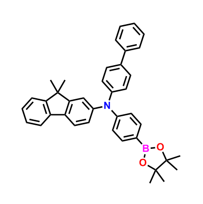 N-([1,1'-联苯]-4-基)-9,9-二甲基-N-(4-(4,4,5,5-四甲基-1,3,2-二氧硼杂环戊烷-2-基)苯基)-9H-芴-2-胺,N-([1,1'-Biphenyl]-4-yl)-9,9-dimethyl-N-(4-(4,4,5,5-tetramethyl-1,3,2-dioxaborolan-2-yl)phenyl)-9H-fluoren-2-amine