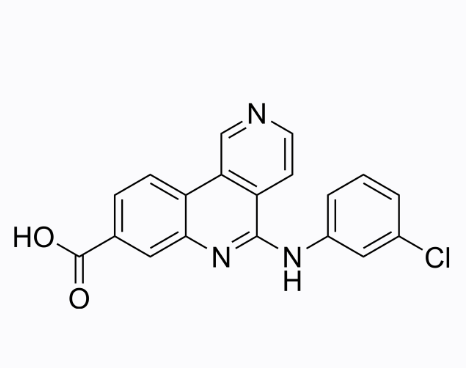 5-[(3-氯苯基)氨基]-苯并[C]-2,6-萘啶-8-羧酸,CX-4945 (Silmitasertib)