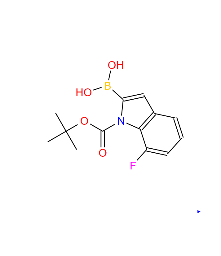 N-(BOC)-7-氟吲哚-2-硼酸,1H-Indole-1-carboxylic acid, 2-borono-7-fluoro-, 1-(1,1-dimethylethyl) ester