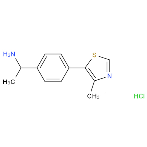 (S)-1-(4-(4-甲基噻唑-5-基)苯基)乙-1-胺盐酸盐,(S)-1-(4-(4-methylthiazol-5-yl)phenyl)ethanamine hydrochloride