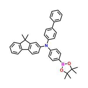 N-([1,1'-联苯]-4-基)-9,9-二甲基-N-(4-(4,4,5,5-四甲基-1,3,2-二氧硼杂环戊烷-2-基)苯基)-9H-芴-2-胺