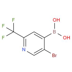 [5-溴-2-(三氟甲基)-4-吡啶基]硼酸,5-BROMO-2-(TRIFLUOROMETHYL)PYRIDIN-4-YLBORONIC ACID