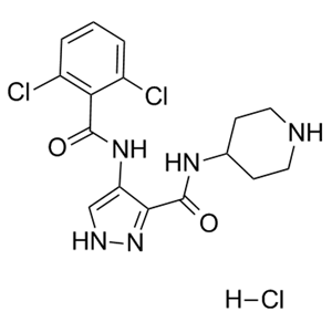 N-(4-哌啶基)-4-(2,6-二氯苄氨基)-1H-吡唑-3-羧胺盐酸盐;902135-91-5