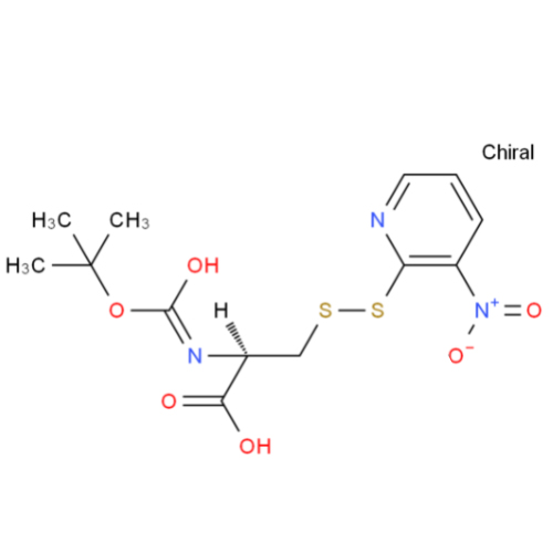 N-(叔丁氧羰基)-S-(3-硝基-2-吡啶硫基)-L-半胱氨酸,BOC-CYS(NPYS)-OH