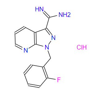 1-(2-氟苄基)-1H-吡唑并[3,4-B]吡啶-3-甲脒盐酸盐,1H-Pyrazolo[3,4-b]pyridine-3-carboximidamide, 1-[(2-fluorophenyl)methyl]-, hydrochloride (1:1)