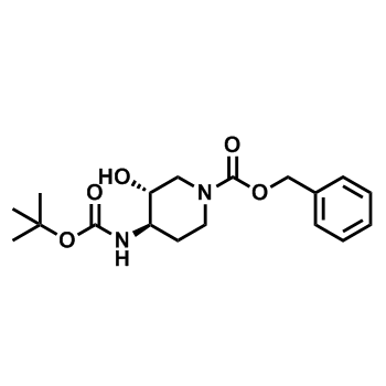 (3R,4R)-rel-4-((叔丁氧基羰基)氨基)-3-羥基哌啶-1-羧酸芐酯,(3R,4R)-rel-Benzyl 4-((tert-butoxycarbonyl)amino)-3-hydroxypiperidine-1-carboxylate