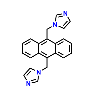 9,10-双((1H-咪唑-1-基)甲基)蒽,1H-Imidazole, 1,1'-[9,10-anthracenediylbis(methylene)]bis-