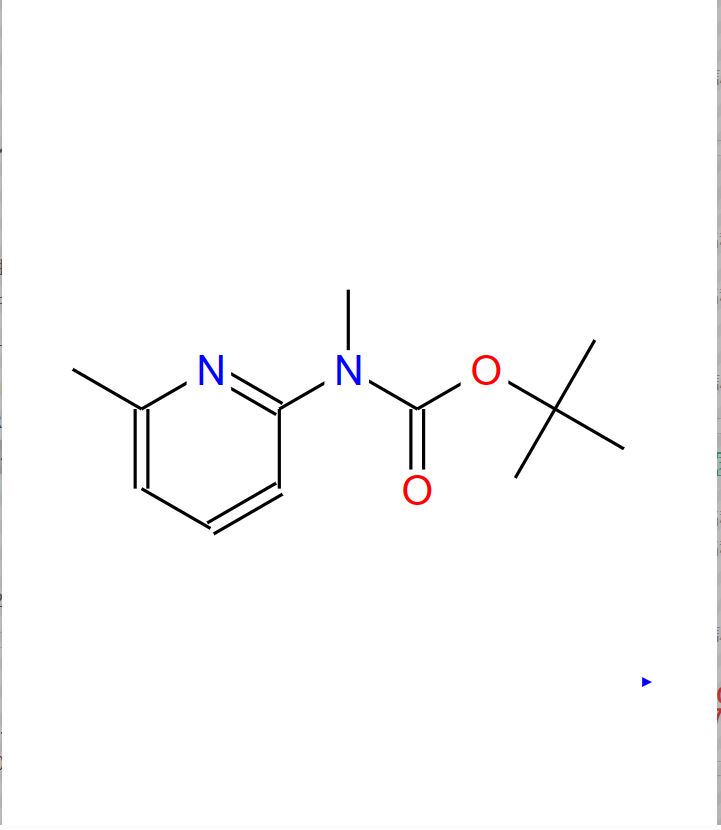 甲基(6-甲基吡啶-2-基)氨基甲酸叔丁酯,(TERT-BUTOXY)-N-METHYL-N-[6-METHYL-(2-PYRIDINYL)]CARBOXAMIDE