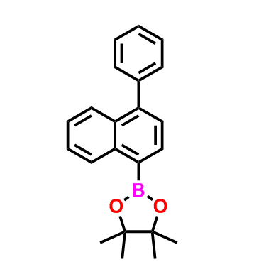 4-苯基-1-萘硼酸频哪醇酯,4,4,5,5-tetramethyl-2-(1-phenylnaphthalen-4-yl)-1,3,2-dioxaborolane