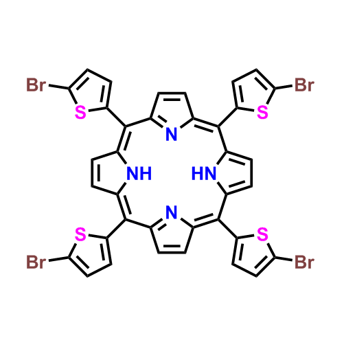 5,10,15,20-四（5-溴噻吩-2-基）卟啉,5,10,15,20-tetrakis(5-bromothien-2-yl)porphyrin