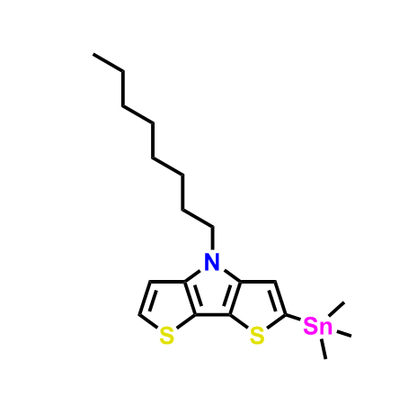 4-辛基-2-（三甲基锡基）-4H-二噻吩并[3,2-b:2'，3'-d]吡咯,4-octyl-2-(trimethylstannyl)-4H-dithieno[3,2-b:2',3'-d]pyrrole