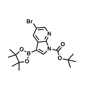 5-溴-3-(4,4,5,5-四甲基-1,3,2-二氧硼杂环戊烷-2-基)-1H-吡咯并[2,3-b]吡啶-1-羧酸叔丁酯,tert-Butyl 5-bromo-3-(4,4,5,5-tetramethyl-1,3,2-dioxaborolan-2-yl)-1H-pyrrolo[2,3-b]pyridine-1-carboxylate