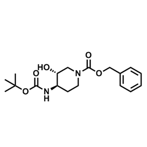 (3R,4R)-rel-4-((叔丁氧基羰基)氨基)-3-羟基哌啶-1-羧酸苄酯