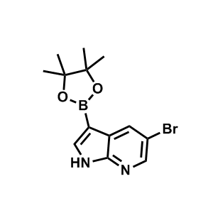 5-溴-3-(4,4,5,5-四甲基-1,3,2-二氧硼杂环戊烷-2-基)-1H-吡咯并[2,3-b]吡啶,5-Bromo-3-(4,4,5,5-tetramethyl-1,3,2-dioxaborolan-2-yl)-1H-pyrrolo[2,3-b]pyridine