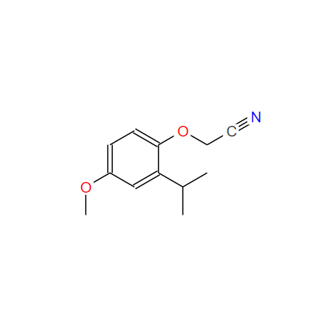 2-(4-甲氧基-2-异丙基苯氧基)乙腈,2-(2-isopropyl-4-Methoxyphenoxy)acetonitrile