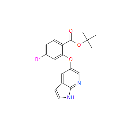 2-[(1H-吡咯并[2,3-b]吡啶-5-基)氧基]-4-溴苯甲酸叔丁酯,tert-butyl 2-((1H-pyrrolo[2,3-b]pyridin-5-yl)oxy)-4-bromobenzoate