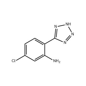 5-(2-氨基-4-氯苯基)四氮唑,5-chloro-2-(2H-tetrazol-5-yl)aniline