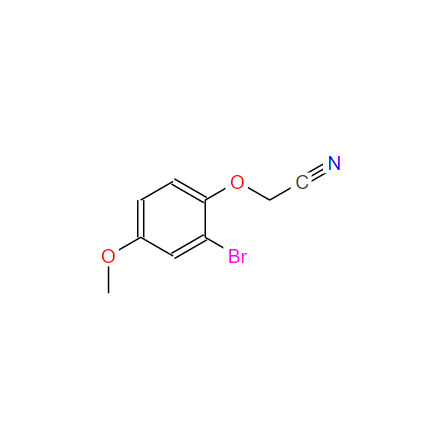 2-（2-溴-4-甲氧基苯氧基）乙腈,2-(2-Bromo-4-methoxyphenoxy)acetonitrile