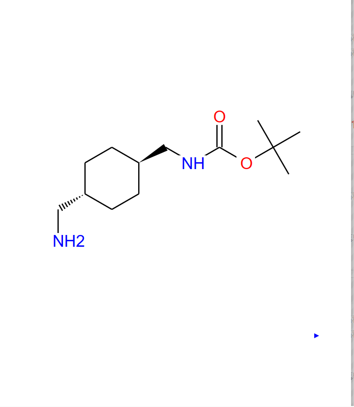 N-叔丁氧基羰基-1,4-TRANS-二氨基甲基环己烷,TRANS-4-(BOC-AMINOMETHYL)-CYCLOHEXANEMETHANAMINE
