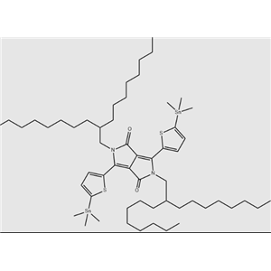 2,5-Dihydro-2,5-bis(2-octyldecyl)-3,6-bis[5-(trimethylstannyl)-2-thienyl]pyrrolo[3,4-c]pyrrole-1,4-dione,2,5-Dihydro-2,5-bis(2-octyldecyl)-3,6-bis[5-(trimethylstannyl)-2-thienyl]pyrrolo[3,4-c]pyrrole-1,4-dione