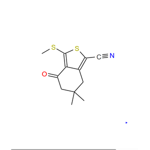 6,6-二甲基-3-甲硫基-4-氧代-4，5，6，7-四氢苯并噻酚缩腈,6,6-DIMETHYL-3-(METHYLTHIO)-4-OXO-4,5,6,7-TETRAHYDROBENZO[C]THIOPHENE-1-CARBONITRILE