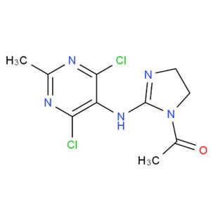 4,6-二氯-2-甲基-5-(1-乙酰基-2-咪唑)-氨基嘧啶,4,6-DICHLORO-2-METHYL-5-(1-ACETYL-2-IMIDAZOLIN-2-YL)-AMINOPYRIDINE