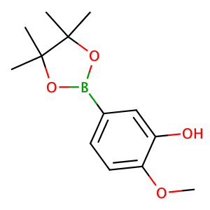 3-羟基-4-甲氧基苯硼酸频哪醇酯,2-Methoxy-5-(4,4,5,5-tetramethyl-1,3,2-dioxaborolan-2-yl)phenol