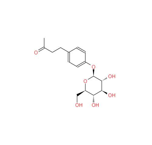 树莓苷,4-[4-(beta-D-Glucopyranosyloxy)phenyl]-2-butanone