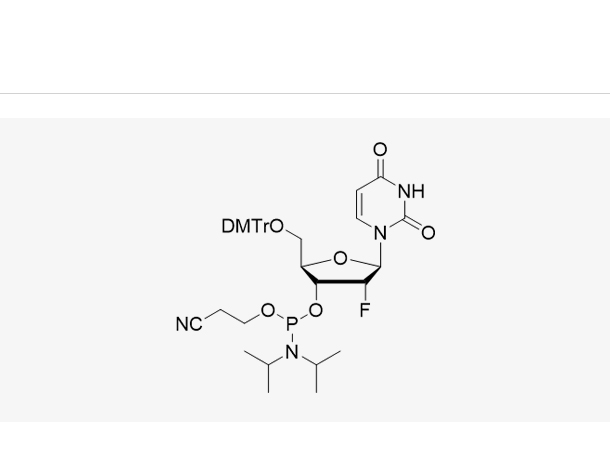 5'-O-(4,4-二甲氧基三苯甲基)-2'-脱氧-2'-氟尿苷-3'-(2-氰基乙基-N,N-二异丙基)亚磷酰胺,DMT-2'-F-dU-CE-Phosphoramidite