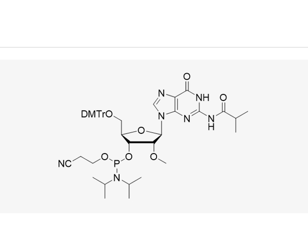 5'-O-(4,4-二甲氧基三苯甲基)-2'-O-甲基-N-异丁酰基鸟苷-3'-(2-氰基乙基-N,N-二异丙基)亚磷酰胺,DMT-2'-OMe-G(iBu)-CE-Admite