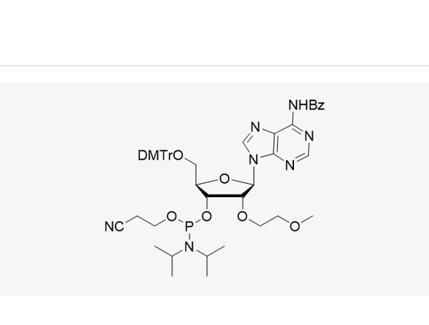 N-苯甲酰基-5'-O-[二(4-甲氧基苯基)苯基甲基]-2'-O-(2-甲氧基乙基)-腺苷3'-[2-氰基乙基 N,N-二异丙基氨基亚磷酸酯],DMT-2'-O-MOE-A(Bz)-CE