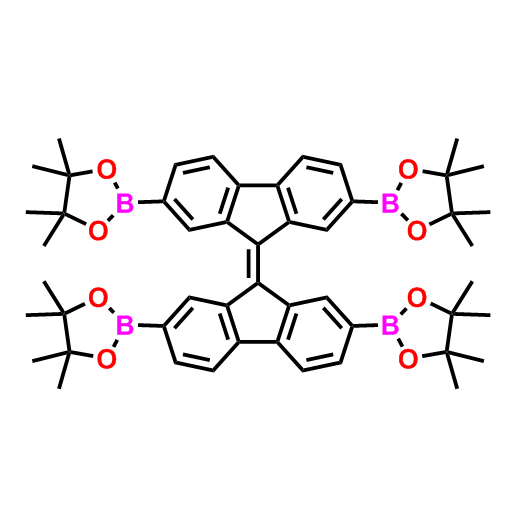 2,2'，7,7'-四（4,4,5,5-四甲基-1,3,2-二氧雜硼烷-2-基）-9,9'-雙芴基,2,2',7,7'-tetrakis(4,4,5,5-tetramethyl-1,3,2-dioxaborolan-2-yl)-9,9'-bifluorenylidene