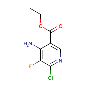 4-氨基-6-氯-5-氟吡啶-3-羧酸乙酯,Ethyl 4-amino-6-chloro-5-fluoropyridine-3-carboxylate