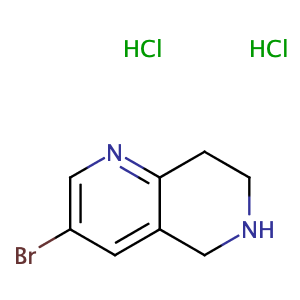 3-bromo-5,6,7,8-tetrahydro-1,6-naphthyridine dihydrochloride