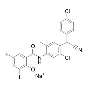 氯氰碘柳胺钠,Closantel sodium