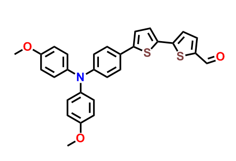 5′-(4-(bis(4-methoxyphenyl)amino)phenyl)-[2,2′-bithiophene]-5-carbaldehyde,5′-(4-(bis(4-methoxyphenyl)amino)phenyl)-[2,2′-bithiophene]-5-carbaldehyde
